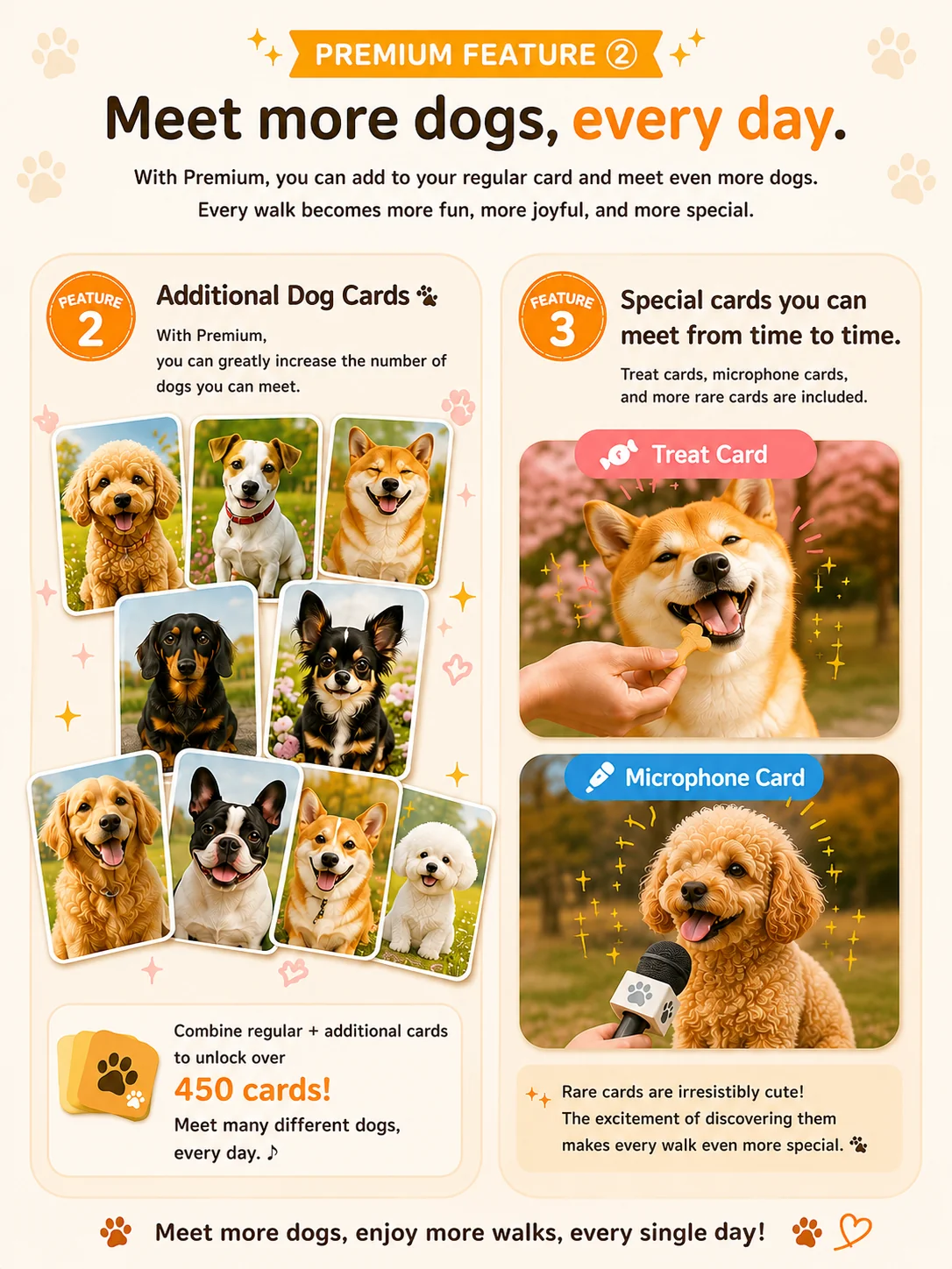 Extra dogs added just for Premium, including special cards and encounters you won't find otherwise
